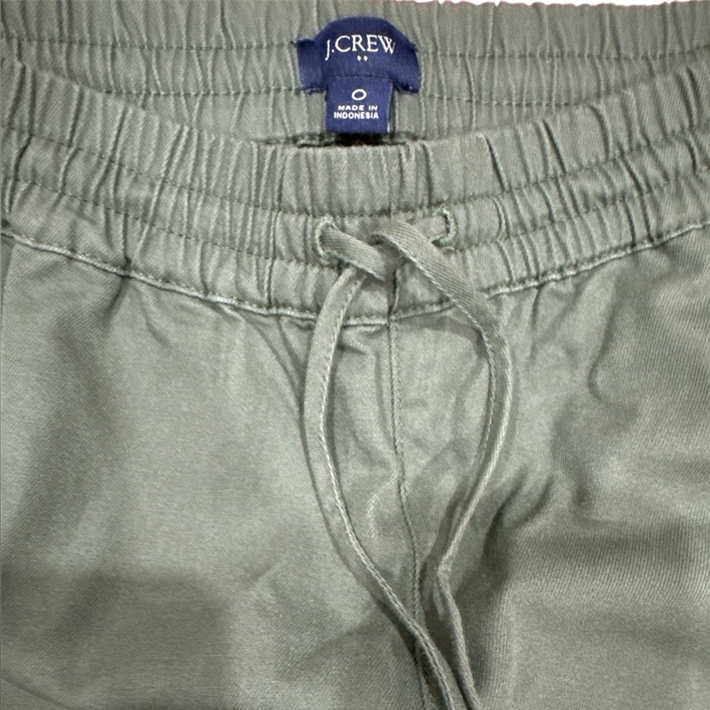 J. Crew Green Drawstring Jogger pants - Picture 3 of 3